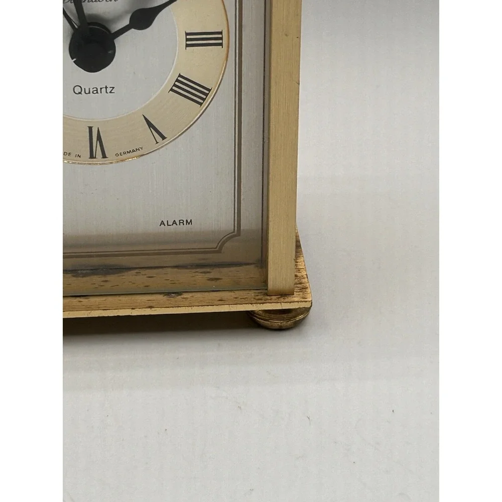 Vintage Dunhaven Quartz Alarm Clock Gemany Size 4